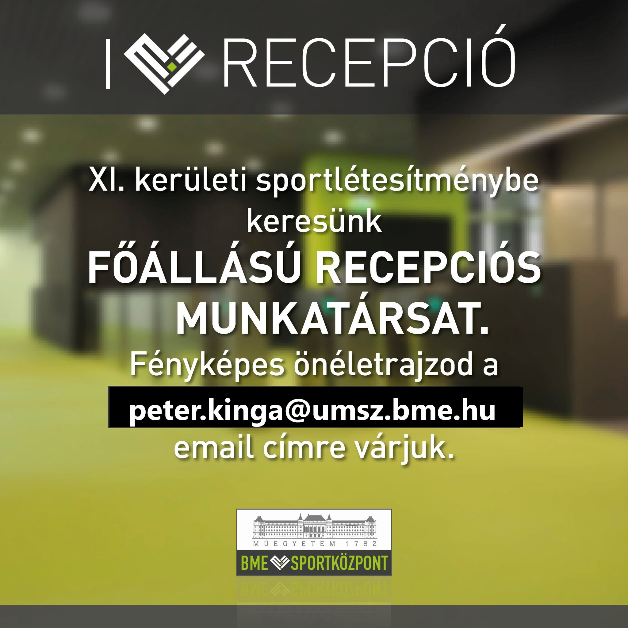 Recepciós munkatársat keresünk